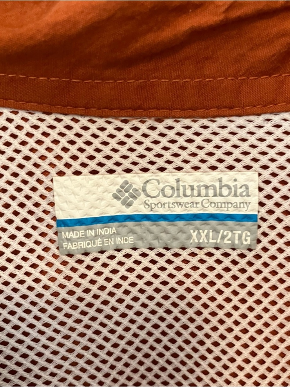Columbia PFG Vented Fishing Shirt Men’s Sz 2XL Orange Short Sleeve Longhorns - Picture 5 of 9